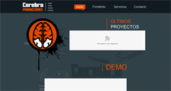 Desktop Screenshot of cerebroproducciones.com