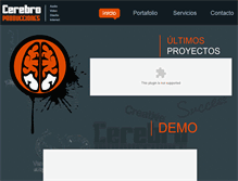 Tablet Screenshot of cerebroproducciones.com